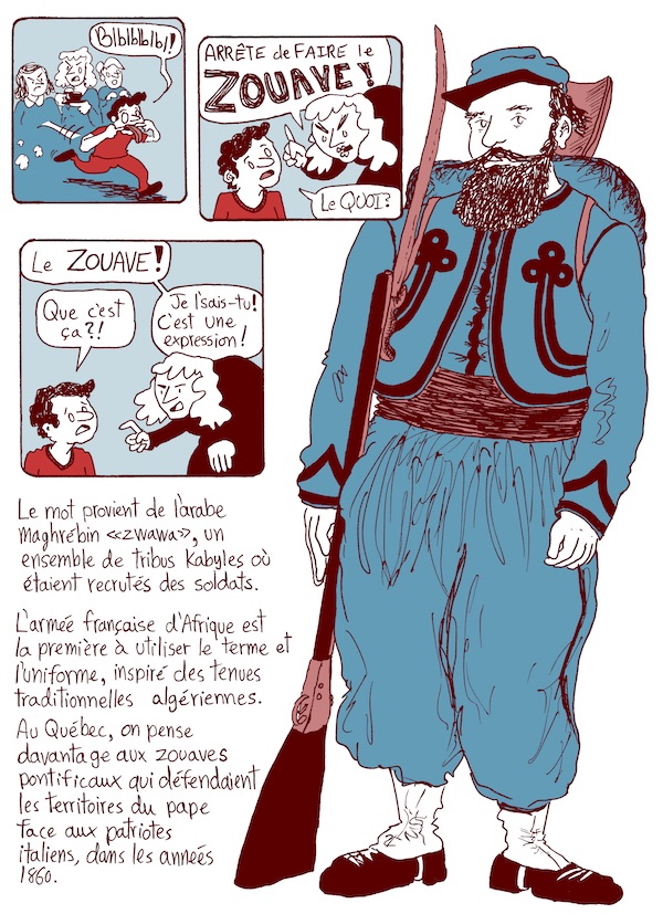 Bande dessinée documentaires sur les zouaves pontificaux québécois du 19e siècle