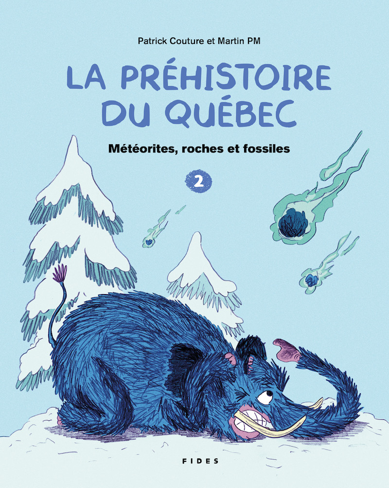 Illustration de la couverture du tome 2 de la Préhistoire du Québec, publié chez Fides