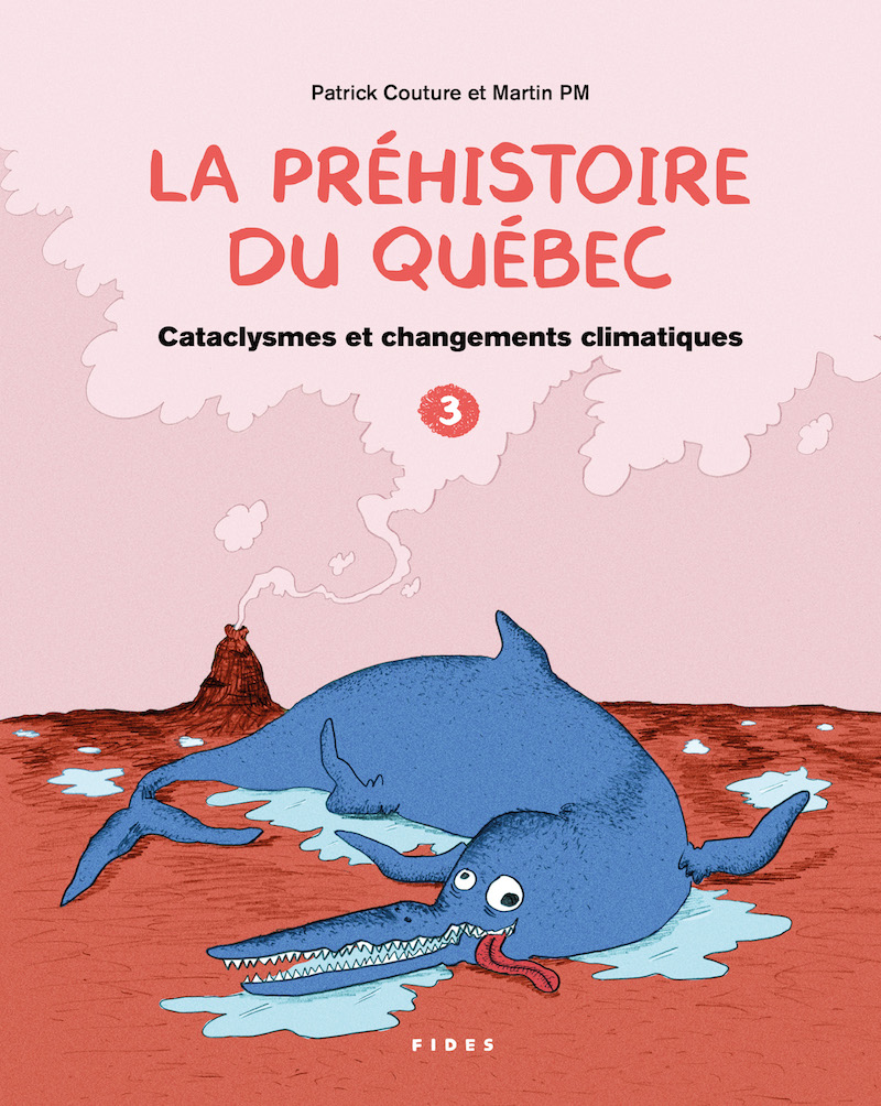 Illustration de la couverture du tome 3 de la Préhistoire du Québec, publié chez Fides