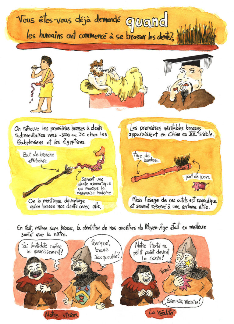 Bande dessinée sur l'histoire du sucre et la santé dentaire p02