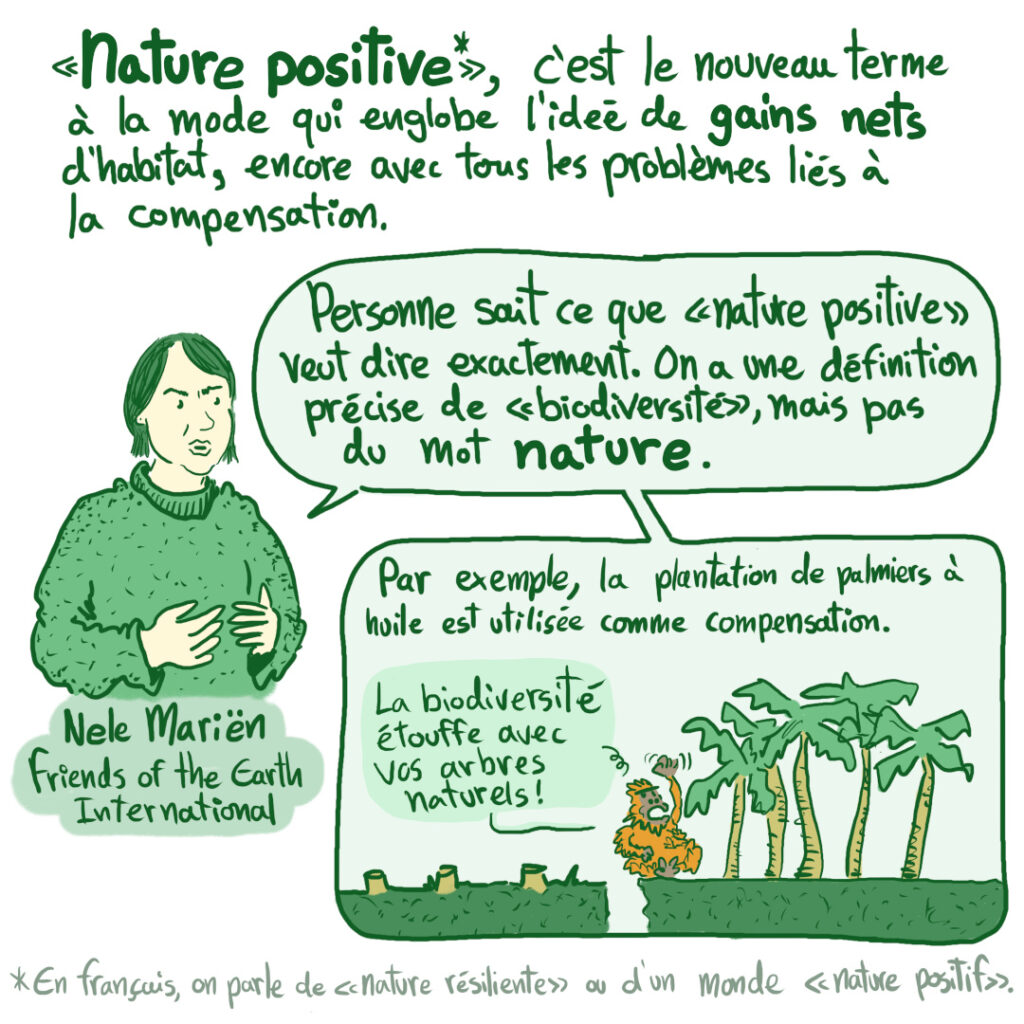 Capsule en BD sur la COP15 de Montréal et la biodiversité: les critiques de l'approche «nature positive»