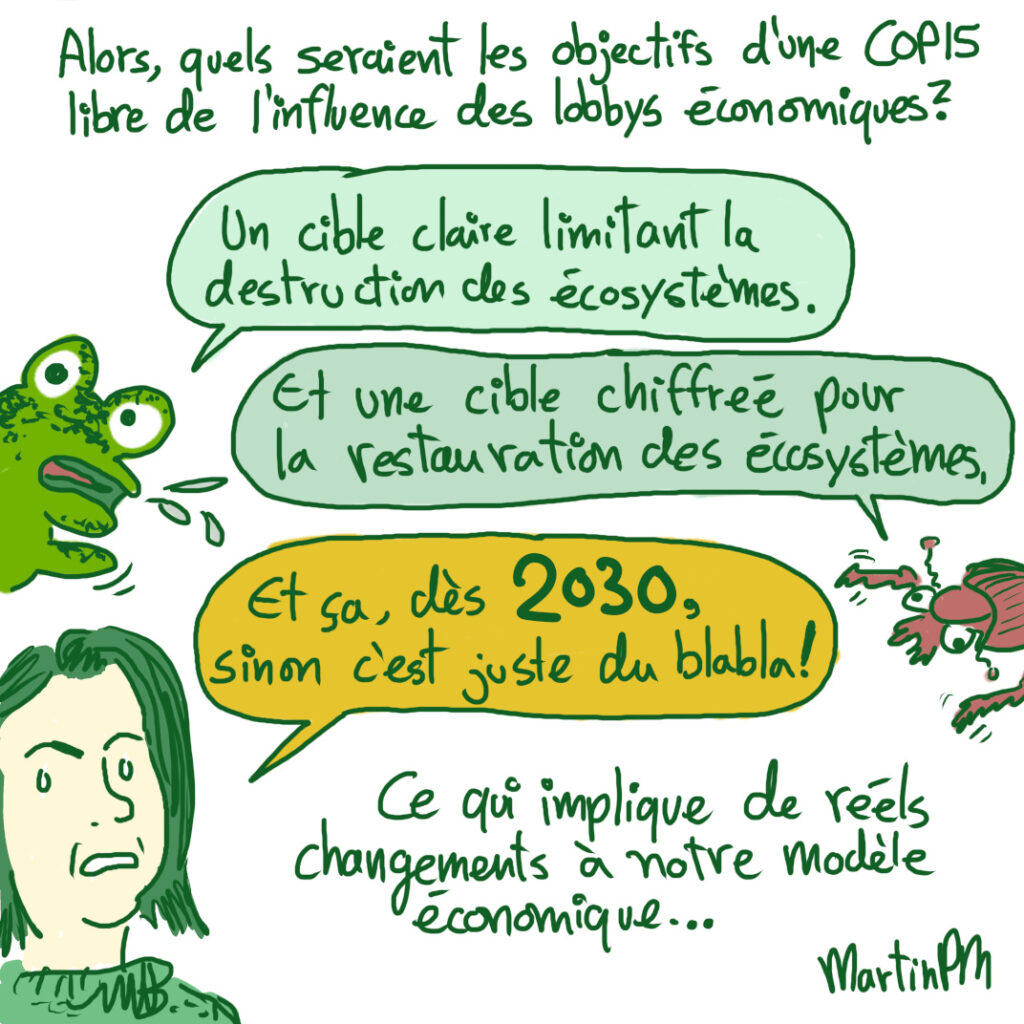 Capsule en BD sur la COP15 de Montréal et la biodiversité: quels objectifs?