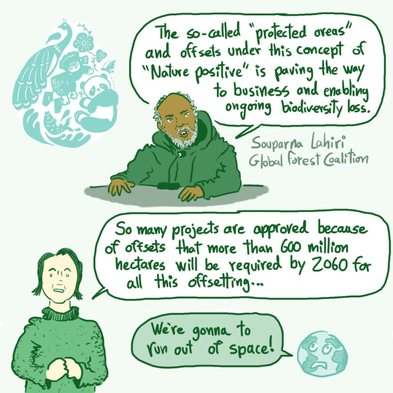 A short comic about COP15 in Montreal, biodiversity and nature positive