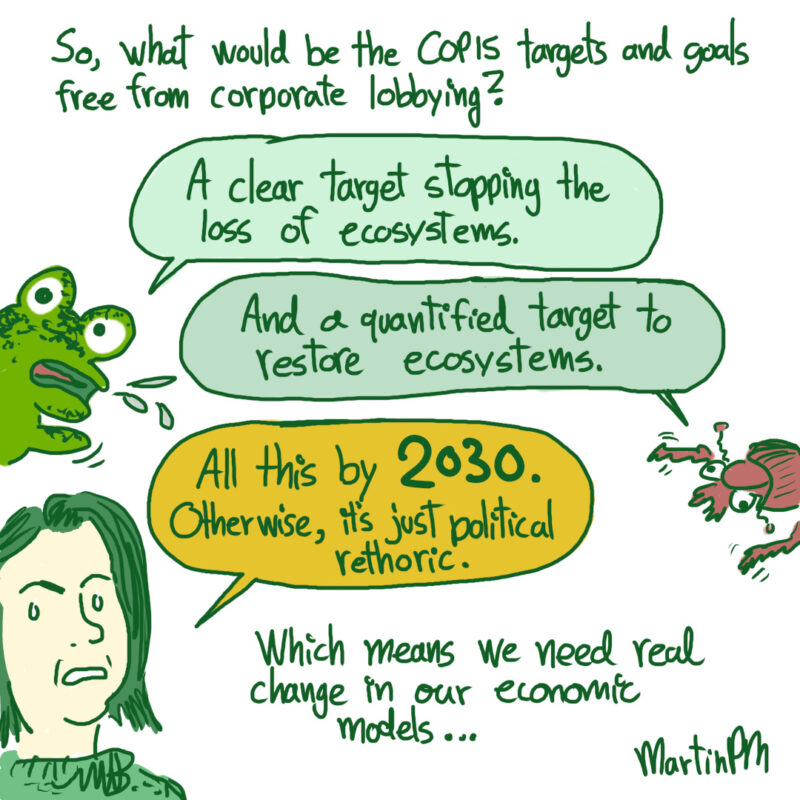 A short comic about COP15 in Montreal, biodiversity and nature positive