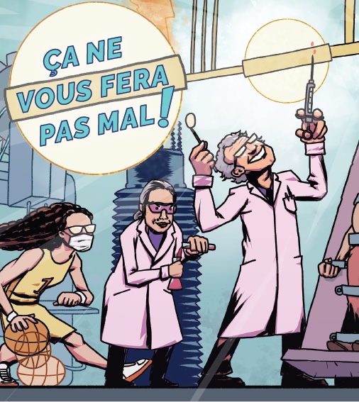 Couverture de la BD «Ça vous ne fera pas mal!» par Martin PM et Daniel Ha, éditée par le RSBO.